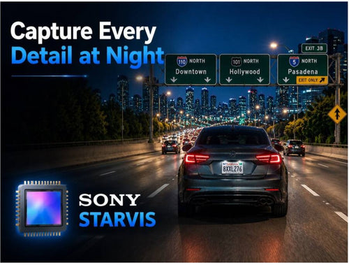 CardiVox - 4K Dash Cam 6Lens Dash Camera Front and Rear SONY STARVIS  Sensor Night Vision 5GHz WiFi GPS 24/7 Parking mode, 256GB