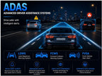 CardiVox - 4K Dash Cam 6Lens Dash Camera Front and Rear SONY STARVIS  Sensor Night Vision 5GHz WiFi GPS 24/7 Parking mode, 256GB