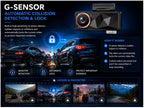 CardiVox - 4K Dash Cam 6Lens Dash Camera Front and Rear SONY STARVIS  Sensor Night Vision 5GHz WiFi GPS 24/7 Parking mode, 256GB
