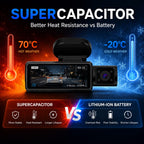 CardiVox A21 3 Channel Dash Cam 4K+2.5K+2.5K Sony STARVIS 2 GPS WiFi ADAS 256GB