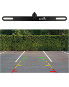 CardiVox License Plate Backup Camera – HD Rear View Camera with Night Vision, 170° Wide Angle, Waterproof IP67, Universal
