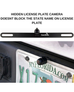 CardiVox License Plate Backup Camera – HD Rear View Camera with Night Vision, 170° Wide Angle, Waterproof IP67, Universal