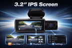 CardiVox A21 3 Channel Dash Cam 4K+2.5K+2.5K Sony STARVIS 2 GPS WiFi ADAS 256GB