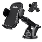 CardiVox 3-in-1 Car Phone Holder Mount for iPhone & Android Dashboard & Windshield Cell Phone Holder One-Touch Lock